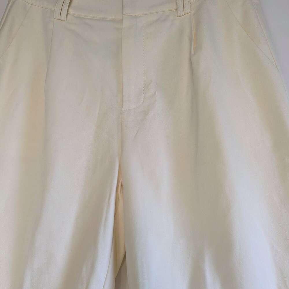 NWT DISSH Beckham Bermuda Shorts Cream US 10 Quiet Luxury Old Money Euro Summer - Picture 7 of 15